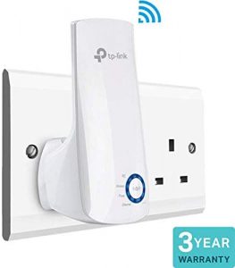 TP-Link TL-WA850RE N300 Universal Range Extender, Broadband/Wi-Fi Extender, Wi-Fi Booster/Hotspot with 1 Ethernet Port, Plug and Play, Built-in Access Point Mode, UK Plug