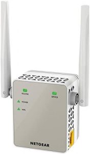 NETGEAR WiFi Booster Range Extender - Covers up to 1200 sq ft and 20 devices with AC1200 Dual Band Wireless Signal Repeater (up to 1200 Mbps) and Compact Wall Plug Design with UK Plug (EX6120)