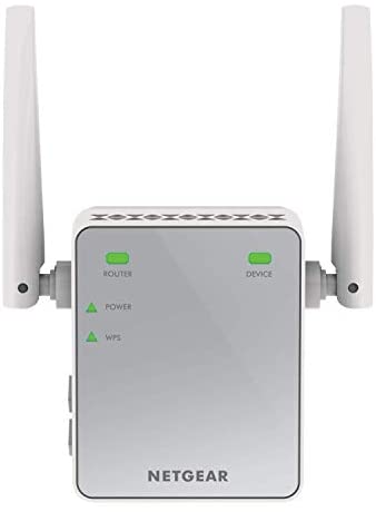 NETGEAR Wi-Fi Range Extender EX2700 - Coverage up to 600 sq.ft. and 10 devices with N300 Wireless Signal Booster and Repeater (up to 300Mbps speed), and Compact Wall Plug Design with UK Plug WP Smart Home
