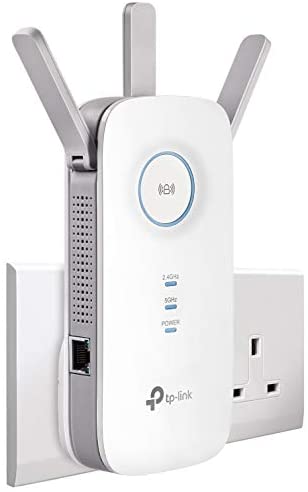 TP-Link AC1750 Universal Dual Band Range Extender, Broadband/Wi-Fi Extender, Wi-Fi Booster/Hotspot with 1 Gigabit Port and 3 External Antennas, Built-in Access Point Mode, UK Plug (RE450) WP Smart Home