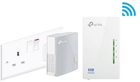 TP-Link TL-WPA4220KIT 2-Port Powerline Adapter WiFi Starter Kit, Range Extender, Broadband/WiFi Extender, WiFi Booster/Hotspot, No Configuration Required, UK Plug WP Smart Home