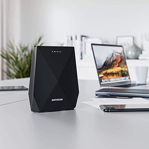 NETGEAR Mesh WiFi Extender - Covers up to 2000 sq ft and 40 Devices with AC2200 Tri-Band Wireless Signal Booster and Repeater (Upto 2200 Mbps), plus Mesh Smart Roaming with UK Plug (EX7700) WP Smart Home
