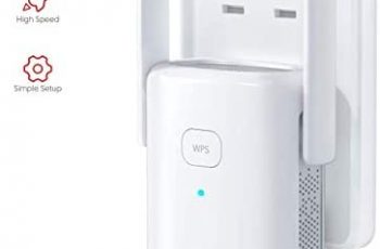 Victure 1200Mbps WiFi Booster WiFi Range Extender Repeater 2.4GHz 5Ghz ,WPS&One-Click Setting, Fast Ethernet Port, AP Mode to Provide a Stable Network for Online Working
