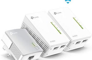 TP-Link TL-WPA4220T KIT 2-Port Powerline Adapter WiFi Starter Kit, Range Extender, Broadband/WiFi Extender, WiFi Booster/Hotspot, No Configuration Required, UK Plug