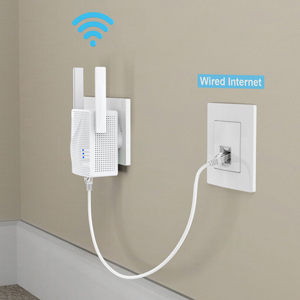 wifi repeater range extender also support works as wifi access point mode connect to wired internet