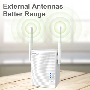wifi extender with two external antennas