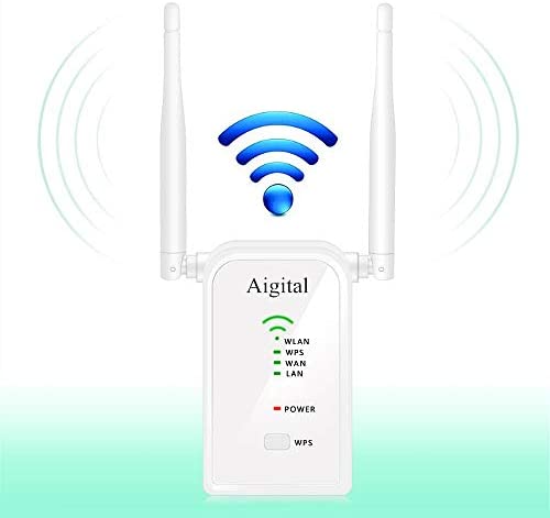Aigital WiFi Router Long Range Extender 300M Wi-Fi Signal Booster Wireless Hotspot Access Point AP Repeater Mode Dual External Antennas Comply with 802.11n/g/b with WPS Function - 2.4GHz … WP Smart Home