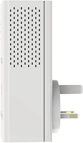 NETGEAR PLP1000-100UKS 1 Port,1000 Mbps, 1 Gigabit Port Powerline Adapter with Extra outlet - Pack of 2 WP Smart Home