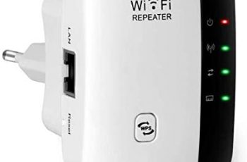 Wifi Booster, 300Mbps Wifi Extender Universal 2.4GHz 300Mbit/s Internet Booster Support AP/Repeater Mode and WPS Function, Easy Setup and Covering
