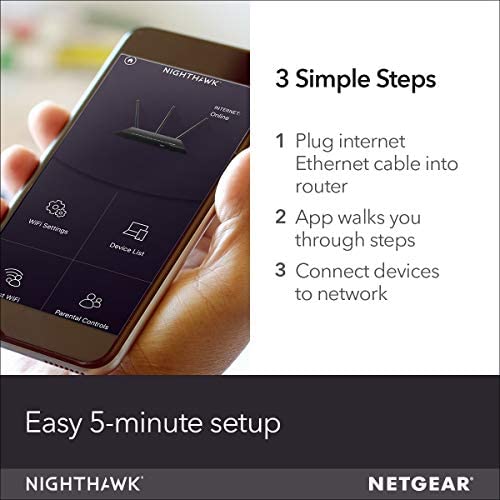 NETGEAR Nighthawk X6S Smart Wifi Router (R8000P) - AC4000 Tri-Band Wireless Broadband Speed (up to 4000 Mbps) | Up to 3500 sq ft Coverage & 55 Devices | 4 x 1G Ethernet and 2 USB Ports WP Smart Home