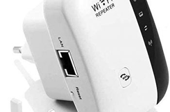 WiFi Extender Range Booster, 300Mbps Wi-Fi Range Extender with Integrated Antennas Support AP/Repeater Mode and WPS Function, WiFi Repeater with Ethernet Port and UK Plug, WiFi Booster Extender