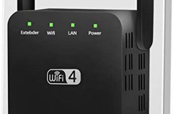 RBNANA WiFi Range Extender, 300Mbps WiFi Extender Booster, 2.4GHz WiFi Repeater Wireless Signal Booster, Wi-Fi Bridge, Easy to Set Up, UK Plug