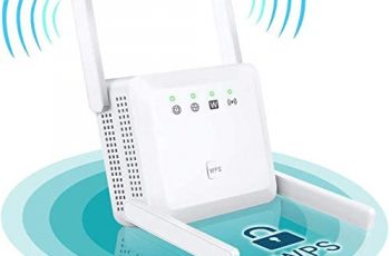 FYH WiFi Extender – WiFi Booster, WiFi Repeater Covers Up to 2500 Sq.ft and 30 Devices, Up to 1200Mbps Dual Band WiFi Range Extender with 2 Ethernet Port, Wireless Signal Booster for Home (White)