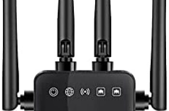 Soekodu WiFi Range Extender Booster 2.4GHz & 5GHz Dual Band WiFi Repeater, 1200Mbps Wireless Signal Booster Amplifier Full Coverage, AP/Repeater Mode, UK Plug (Black)