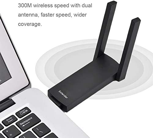 Vbestlife WiFi Extender, IEEE802.11 b/g/n 300M Dual Antenna USB WiFi Portable Signal Range Extender Wireless Router Repeater AP Amplifier WP Smart Home