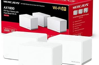 AX1800 Whole Home Mesh Wi-Fi 6 System, Coverage up to 6,000 ft² (550 m²), Connect up to 150 Devices, 1024-QAM, Full Gigabit Ports, Dual Band Wi-Fi, Easy App Control, Halo H70X (3-pack)