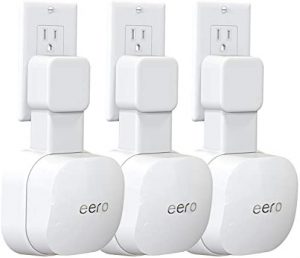 Outlet Wall Mount ONLY for eero 6 WiFi 6 System [NOT Fit for eero Pro 6], No Messy Wires | Space Saving | Easily Be Moved Outlet Mount Holder for eero 6 Dual-Band mesh Wi-Fi 6 System (3 Pack)