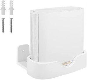 Wall Mount Holder for ASUS ZenWiFi Whole-Home Dual-Band Mesh WiFi 6 System XD6 (AX5400), Simple and Sturdy Wall Mount Holder Stand Bracket by HOLACA (White 1pack)