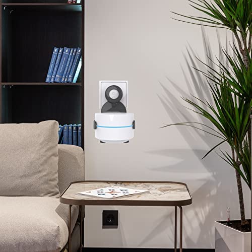 VOMA Outlet Wall Mount Compatible with Google WiFi Mesh [2020 Model] and Google Nest WiFi Router [2nd Generation] 4x4 AC2200, No Messy Wires | Space Saving | Easy Installation Black WP Smart Home