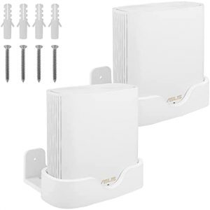 OkeMeeo Wall Mount for ASUS ZenWiFi XD6, Space-Saving Bracket for ASUS XD6 (AX5400) Whole Home WiFi Mesh System (ABS, 2 Pack)